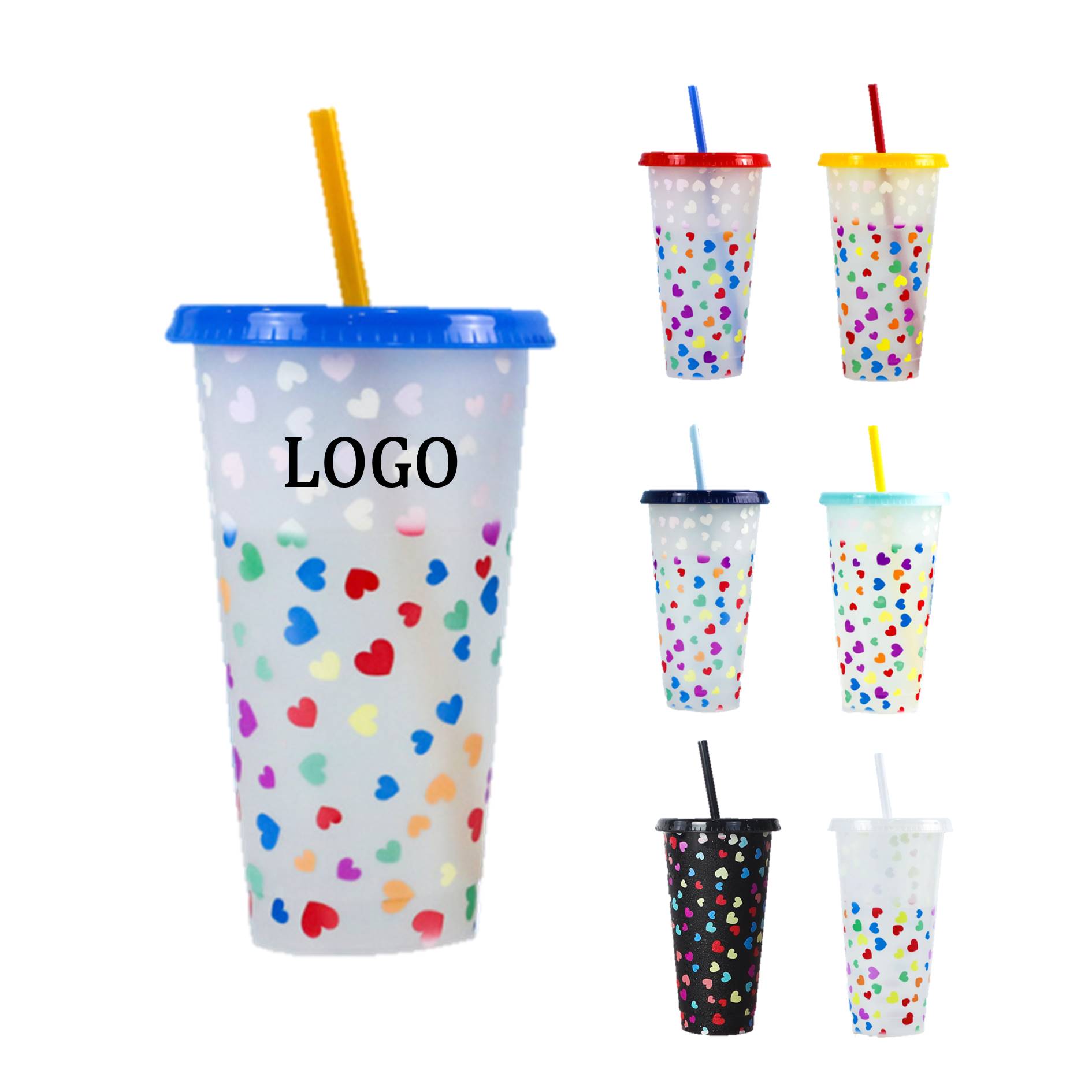 27 Oz. Color Changing Cups w/Straw 3