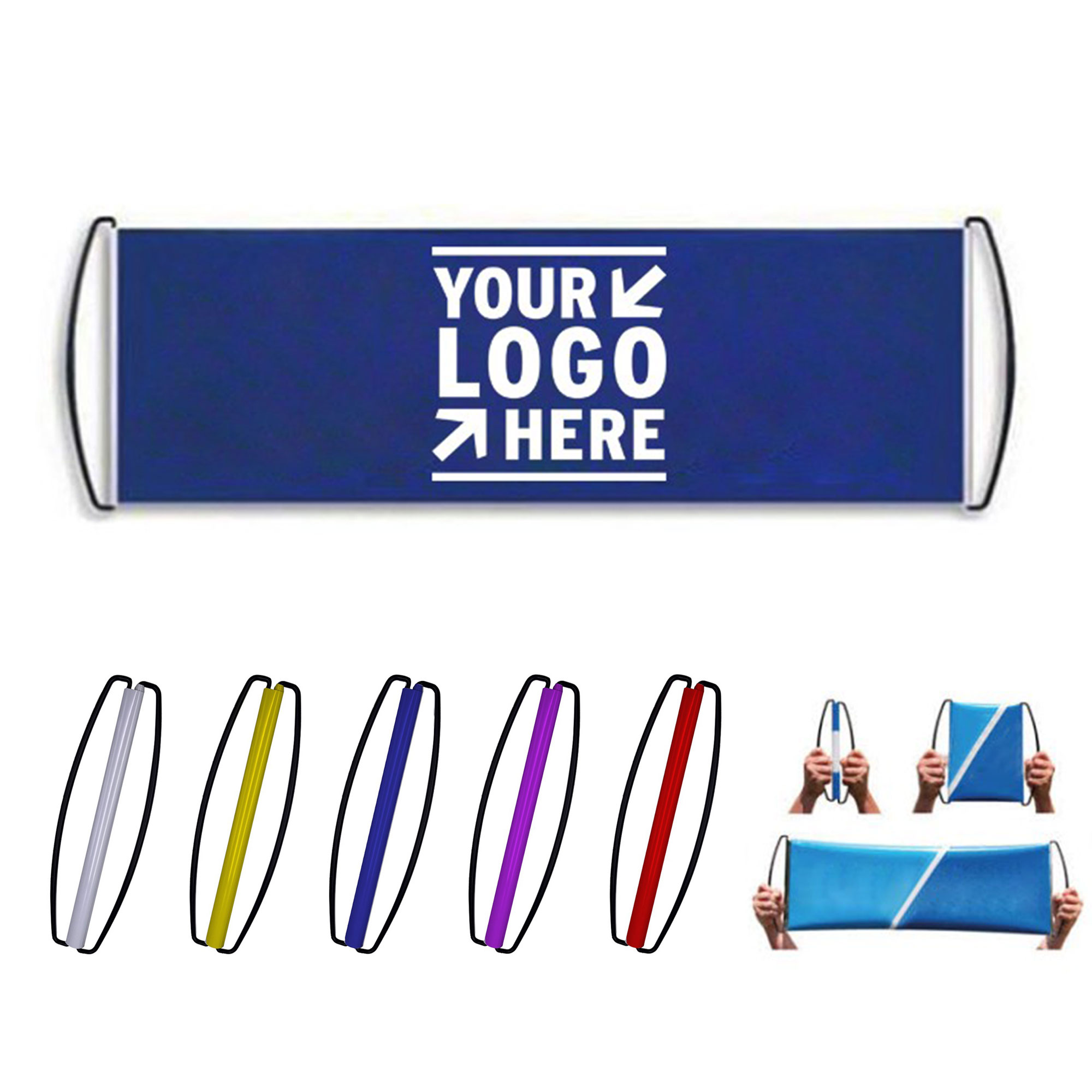 Retractable Pet Handheld Scroll Banner 2