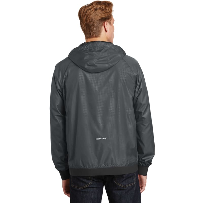 Sport-Tek Embossed Hooded Wind Jacket. 20