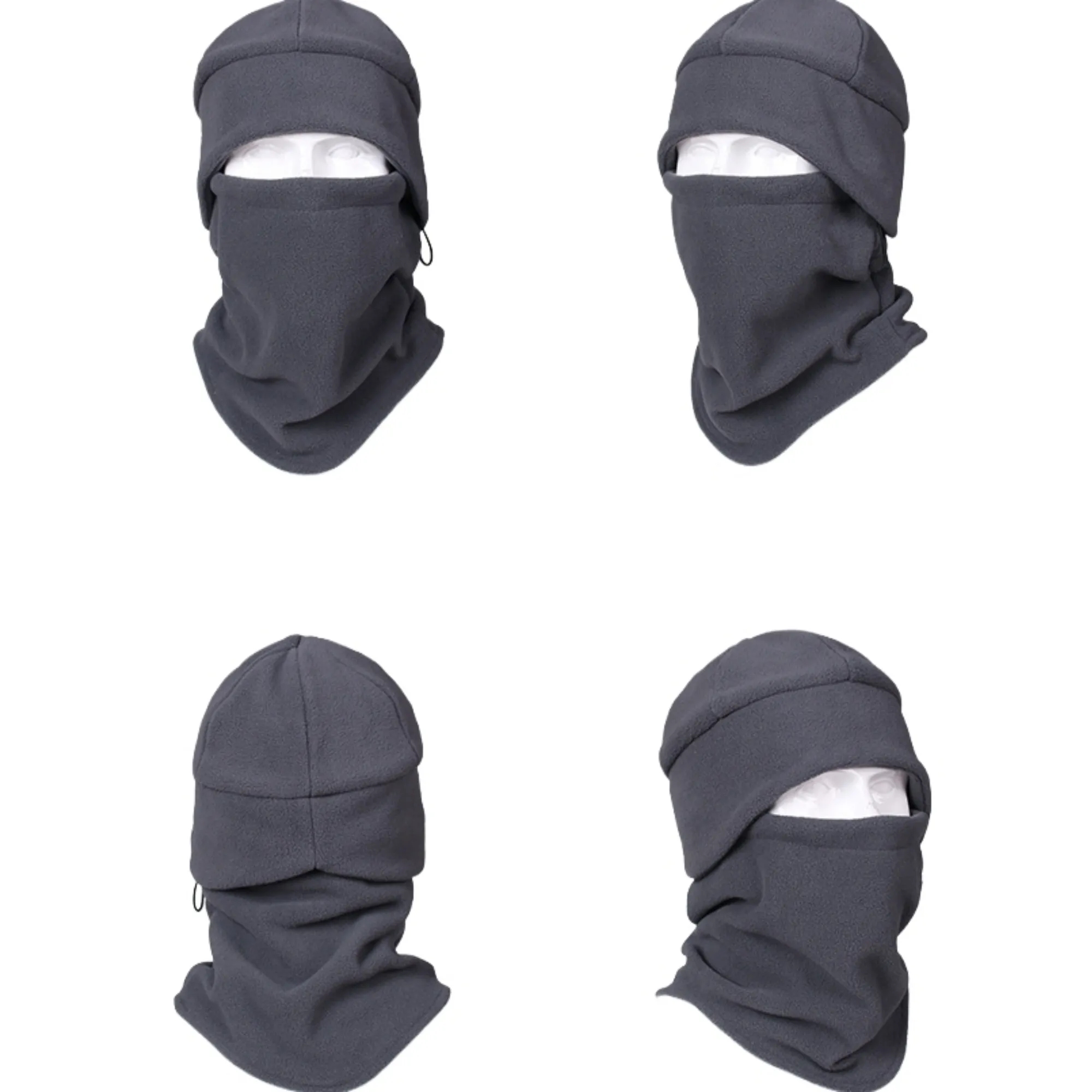 2 in 1 Warm Beanie Knit Hat And Scarf Set Winter Outdoor 3