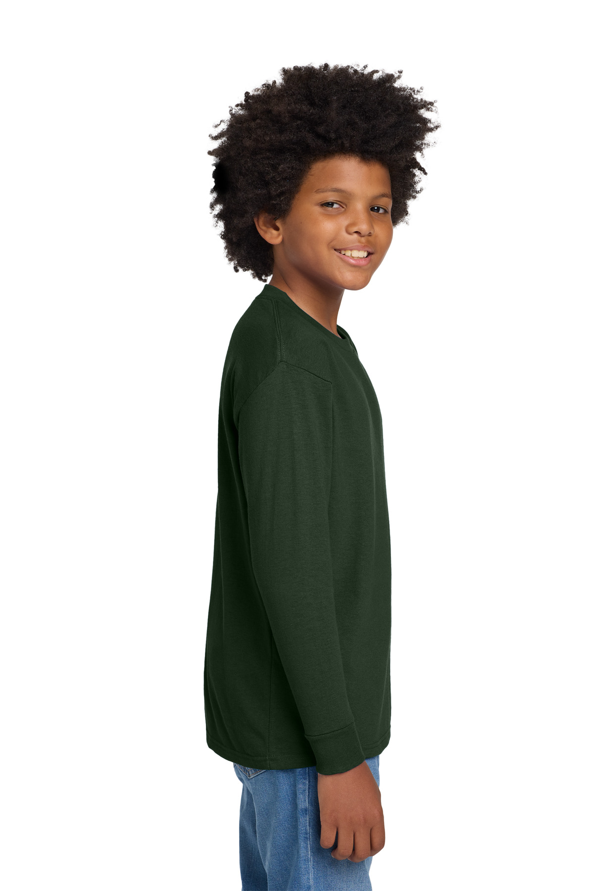 Gildan Youth Heavy Cotton 100% Cotton Long Sleeve T-Shirt. 5400B 102