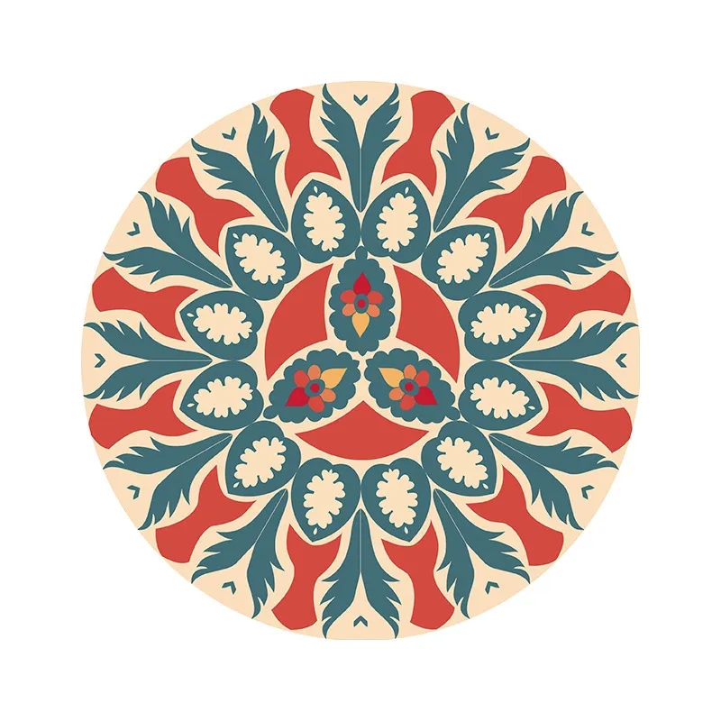Vibrant Rubber Coaster 4.7 Inch Protects from Heat 4