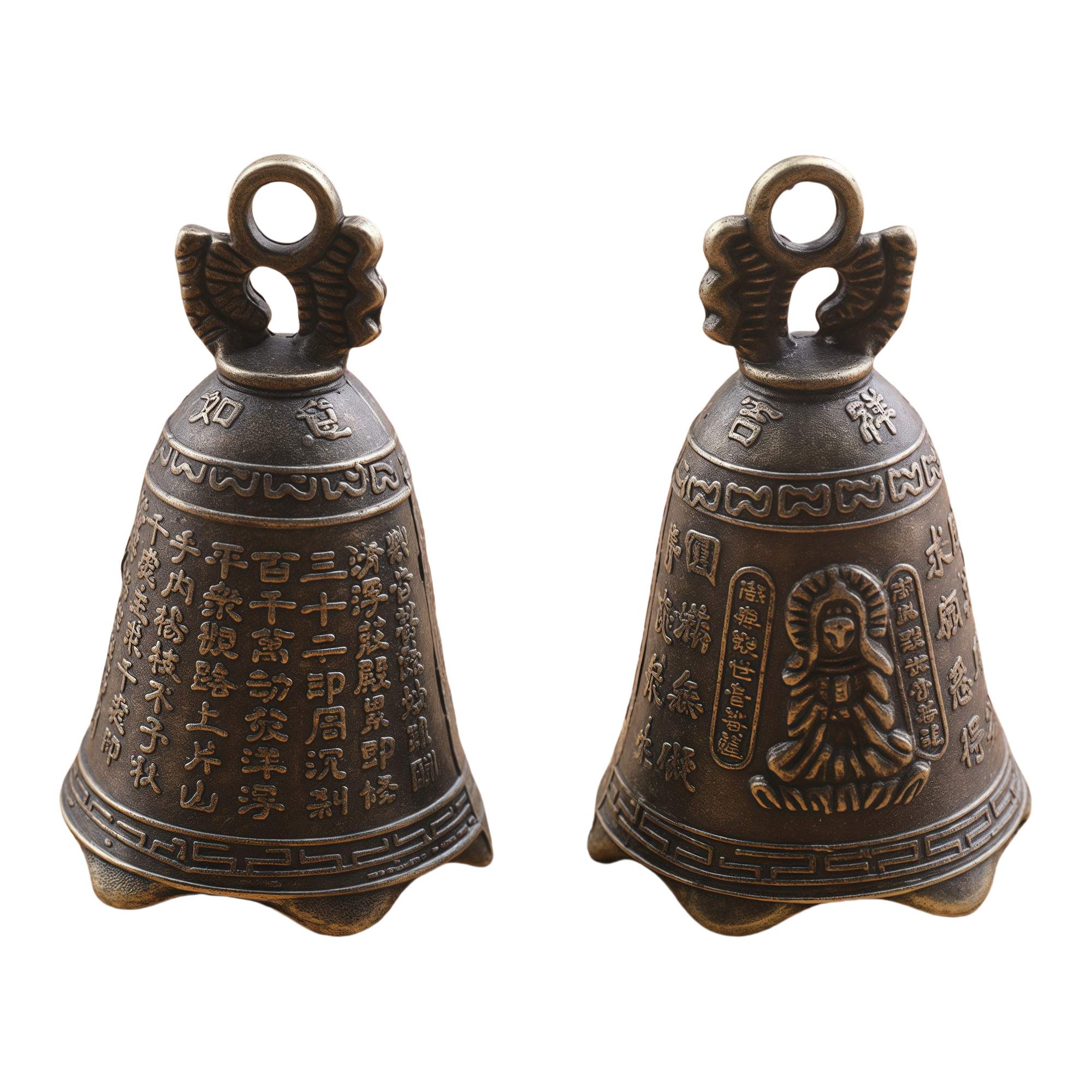 Antique Bronze Bell Pendant Charm 3
