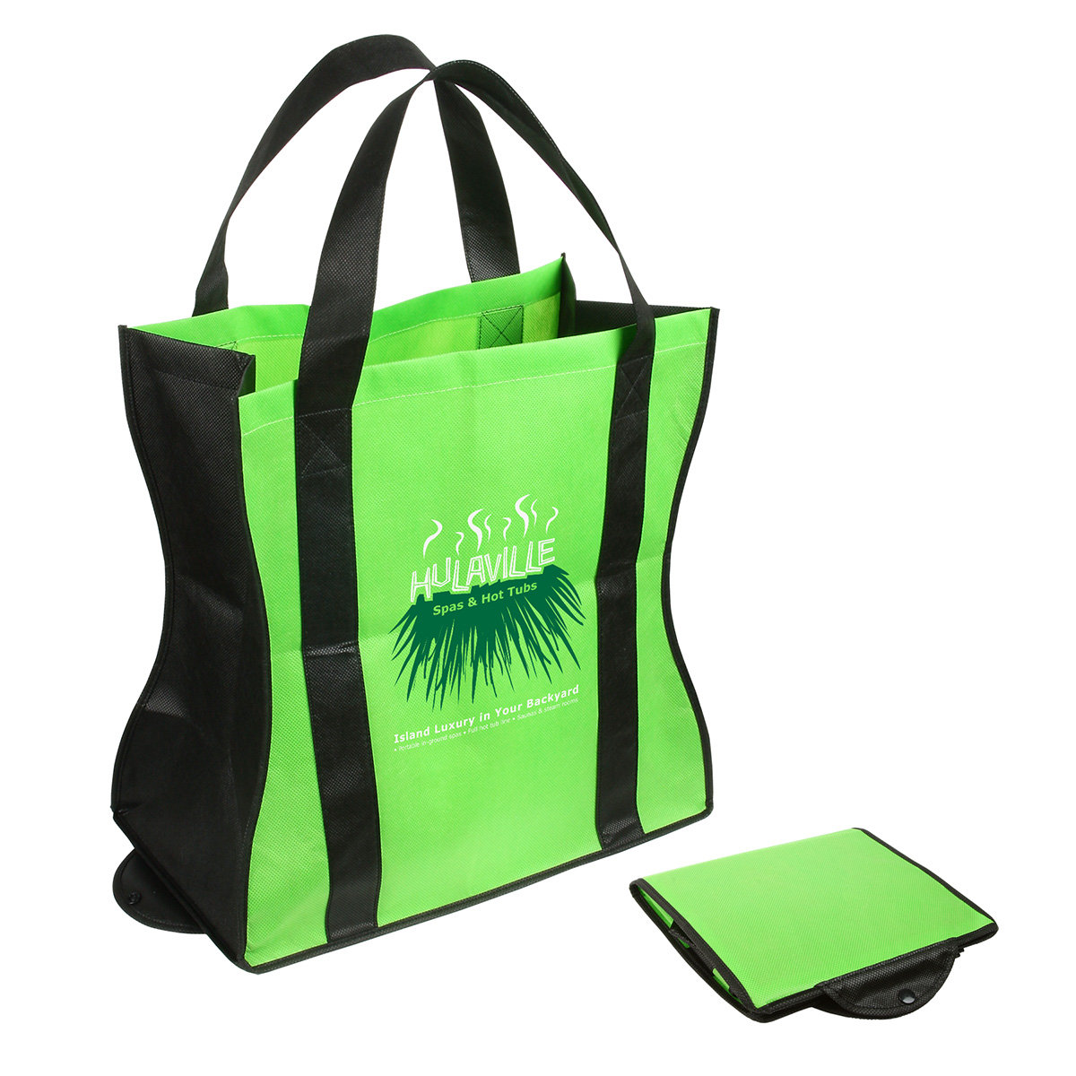 Wave Rider Non-Woven Folding Tote 32