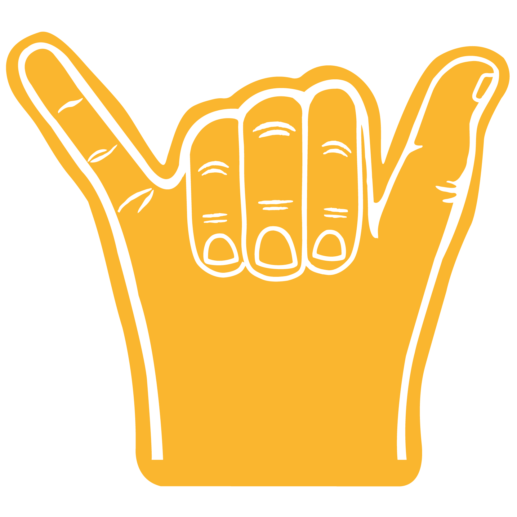 Foam Hang Ten Surfing Hand 23
