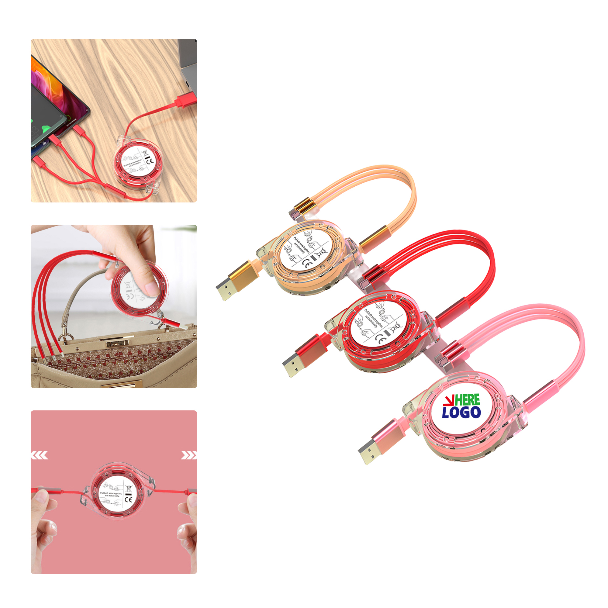 MOQ 50 Retractable Fast Charging Cable 2