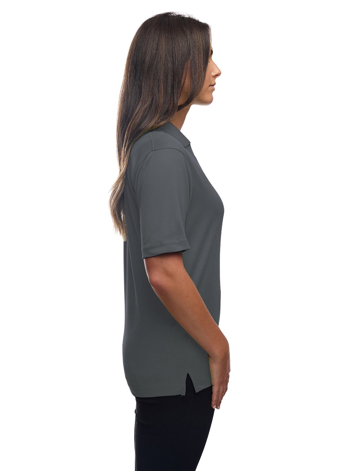 Blue Generation - Women's Pocketless Wicking V-Neck Polo 23