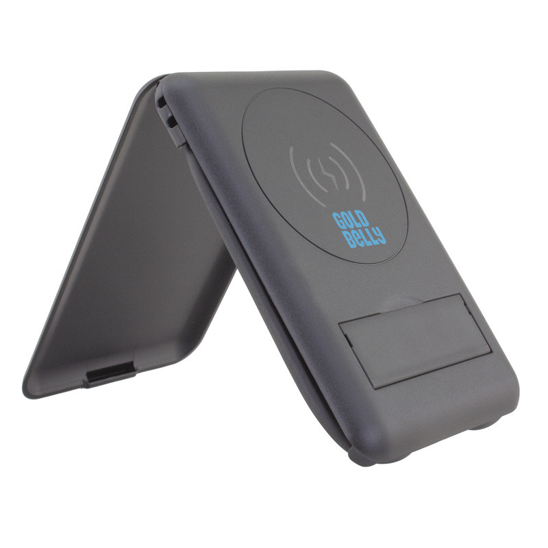 Chi-Charge Cable Card - collapsible wireless charging stand and charging cable carrier 13