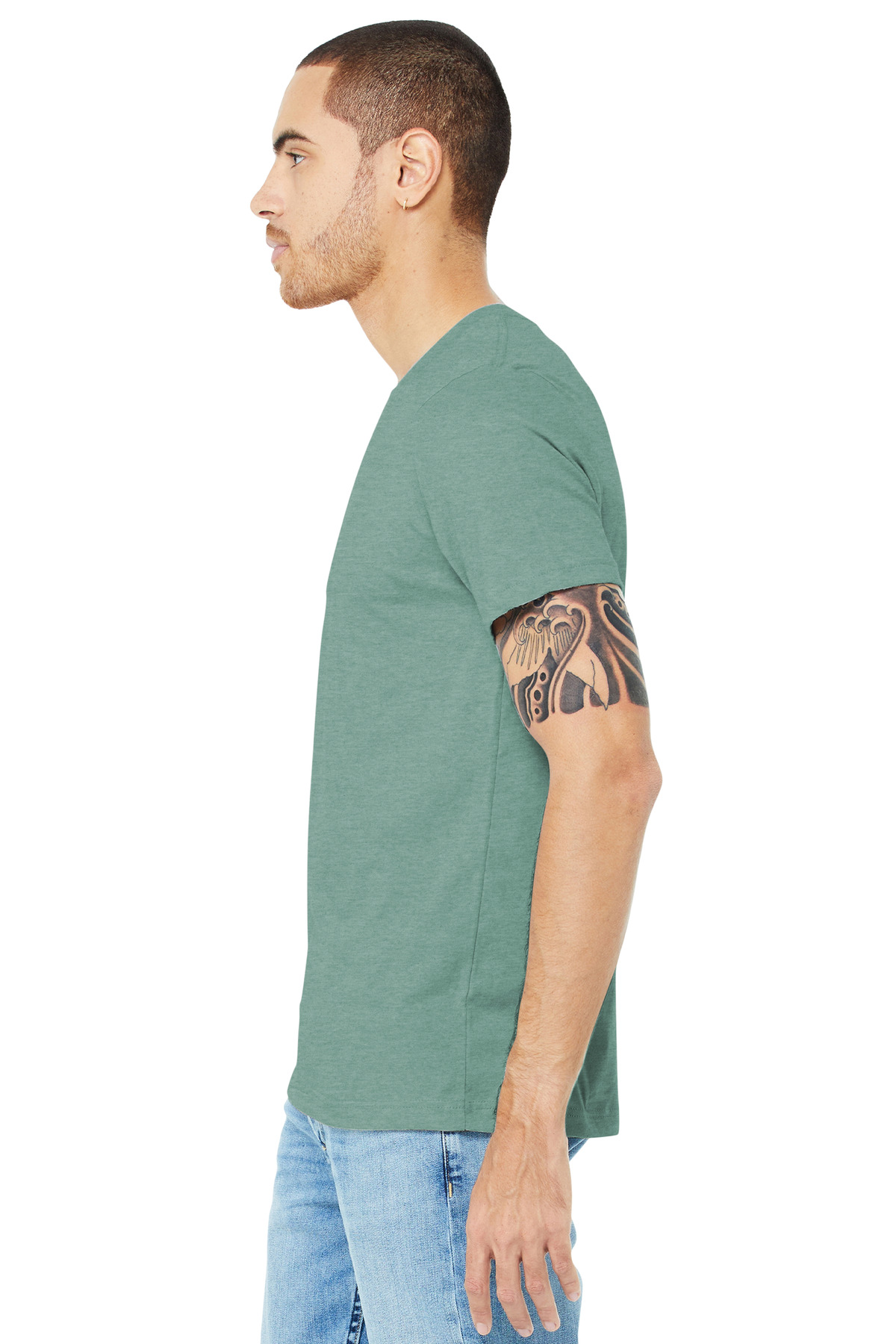 BELLA+CANVAS® Unisex Heather CVC Short Sleeve Tee 52