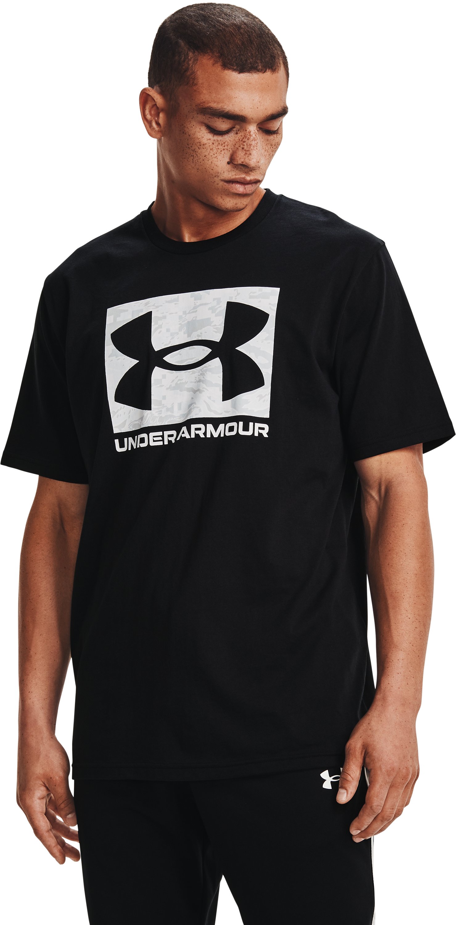 UA ABC Camo Boxed Logo Men's Short Sleeve 13