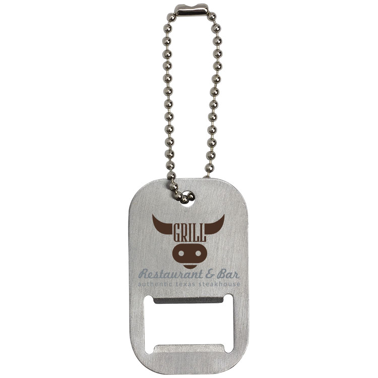 Dog Tag Bottle Opener Keytag