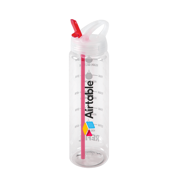 Water Bottle with Flip Up Spout & Hydration Mark  - 32 Oz. 8