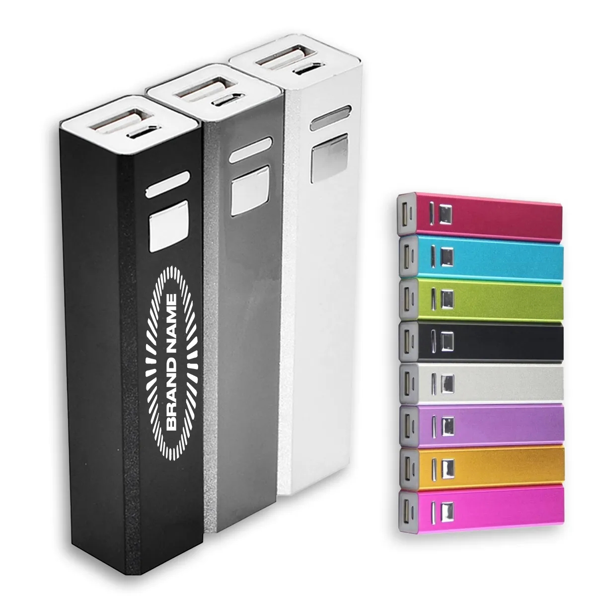 2600mAh Portable External Power Bank Battery Charger Metal 4
