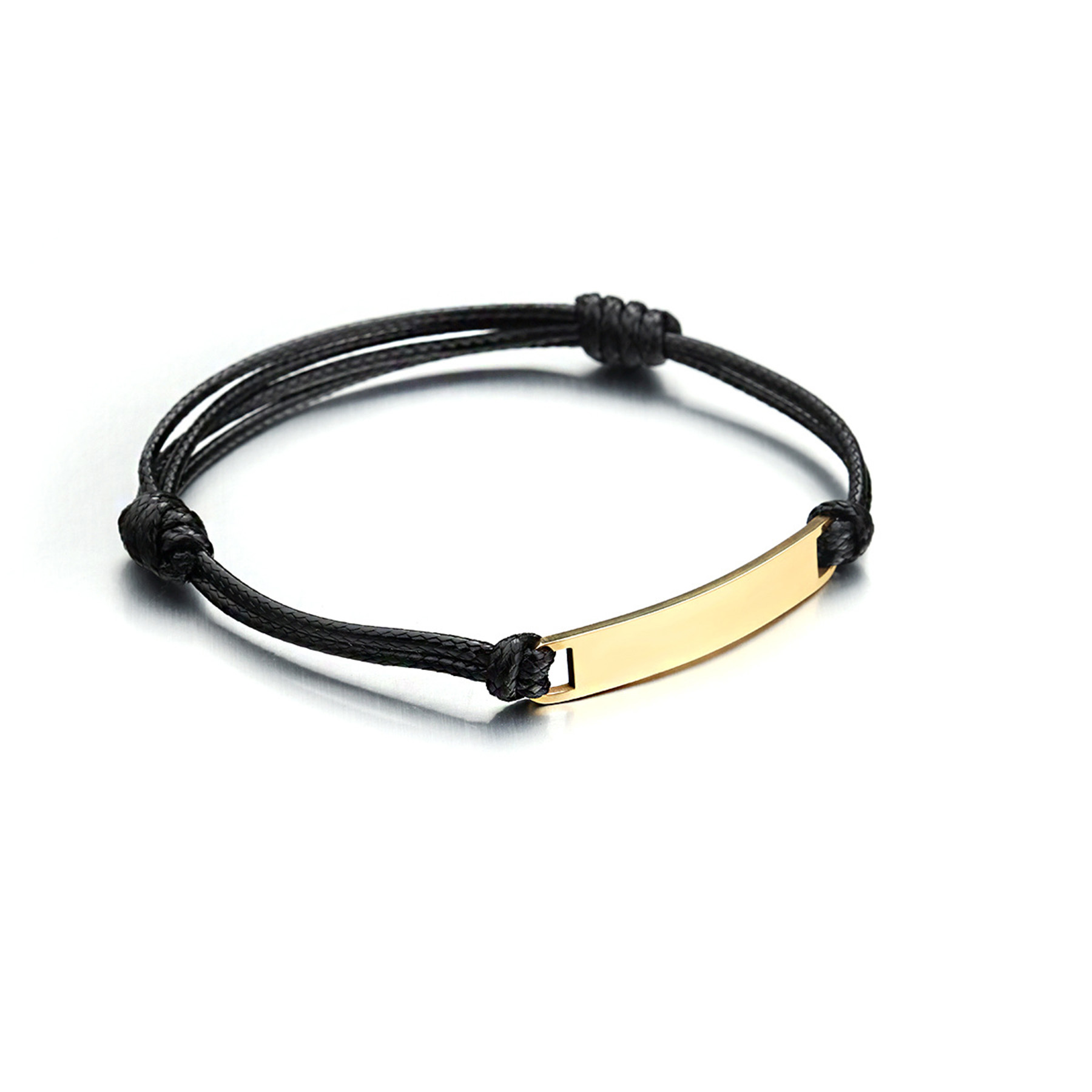 Stainless Steel Polished Titanium Steel Curved Leather Ropes 5