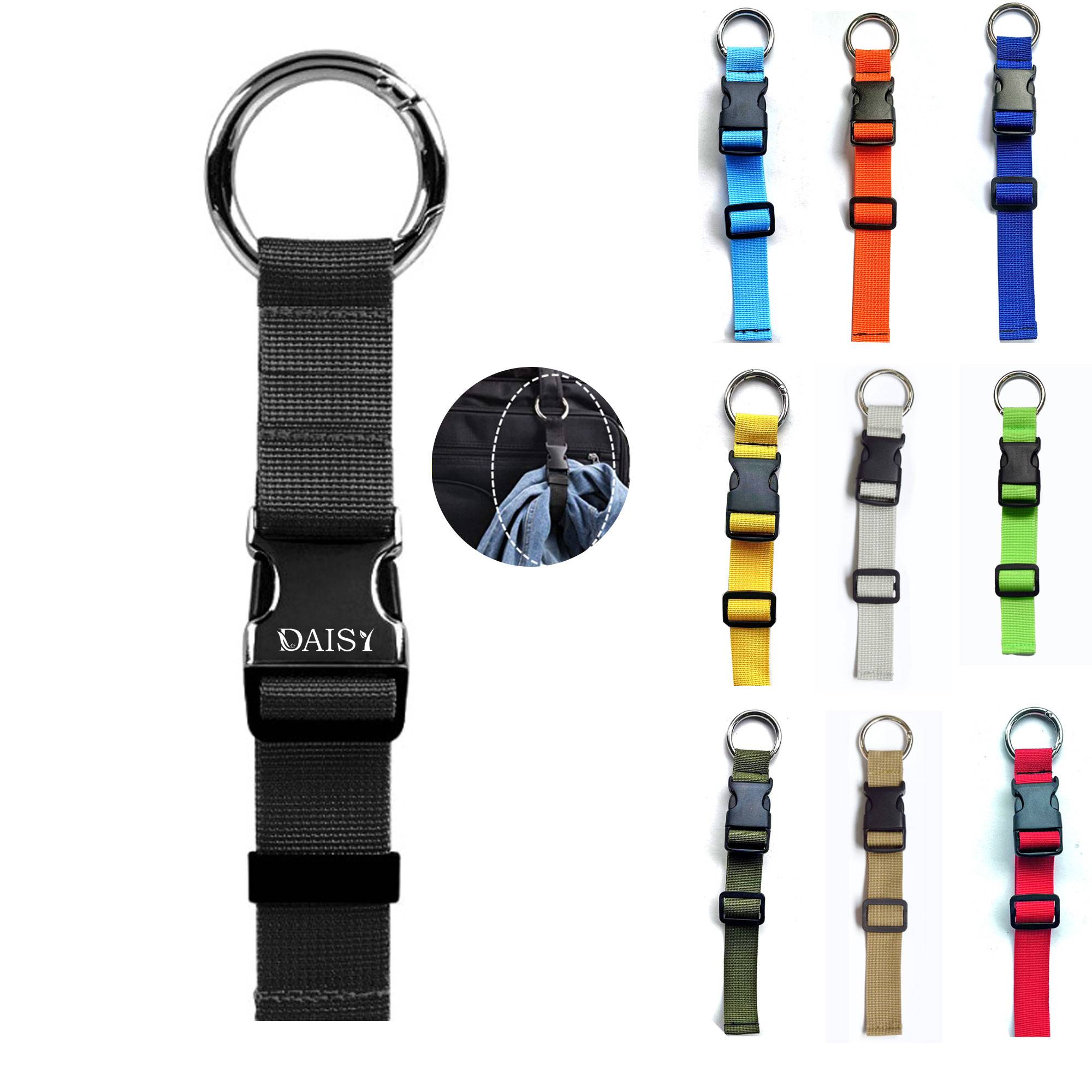 Adjustable Hands-Free Nylon Luggage Strap with Buckle Clip 3