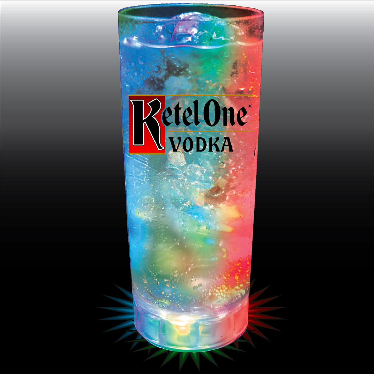 14oz Flashing Acrylic Highball