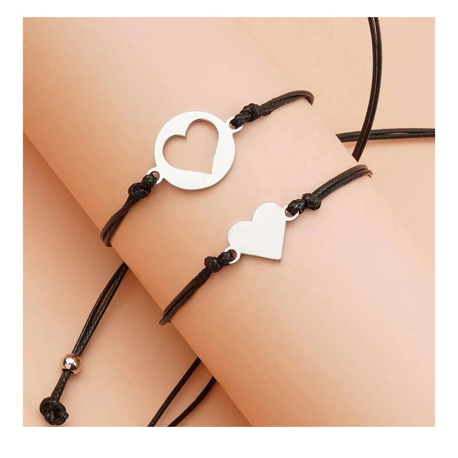 Heart woven rope bracelet 3