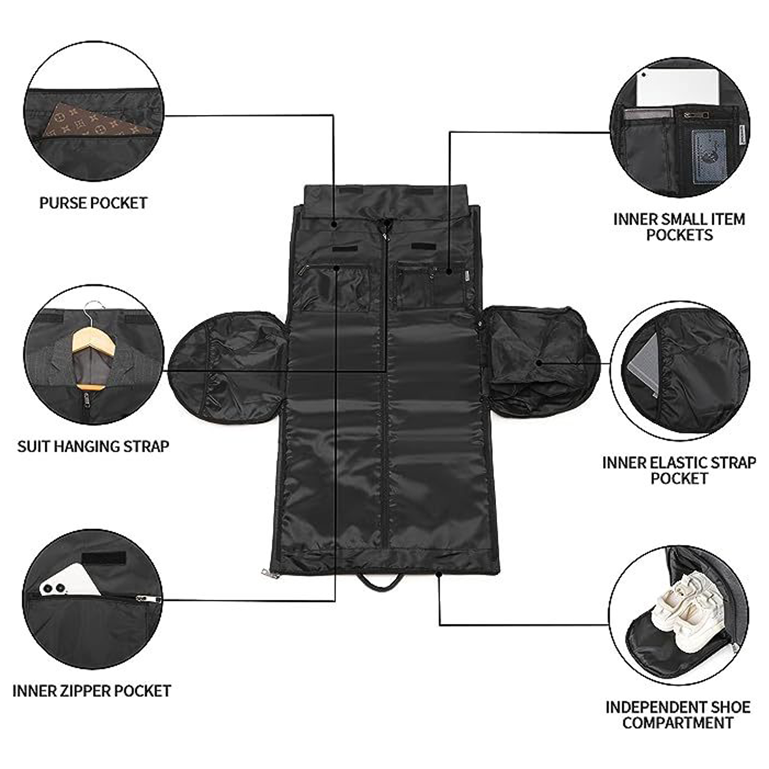 Large Capacity Oxford Travel Storage Duffel Bag With Wheel 1