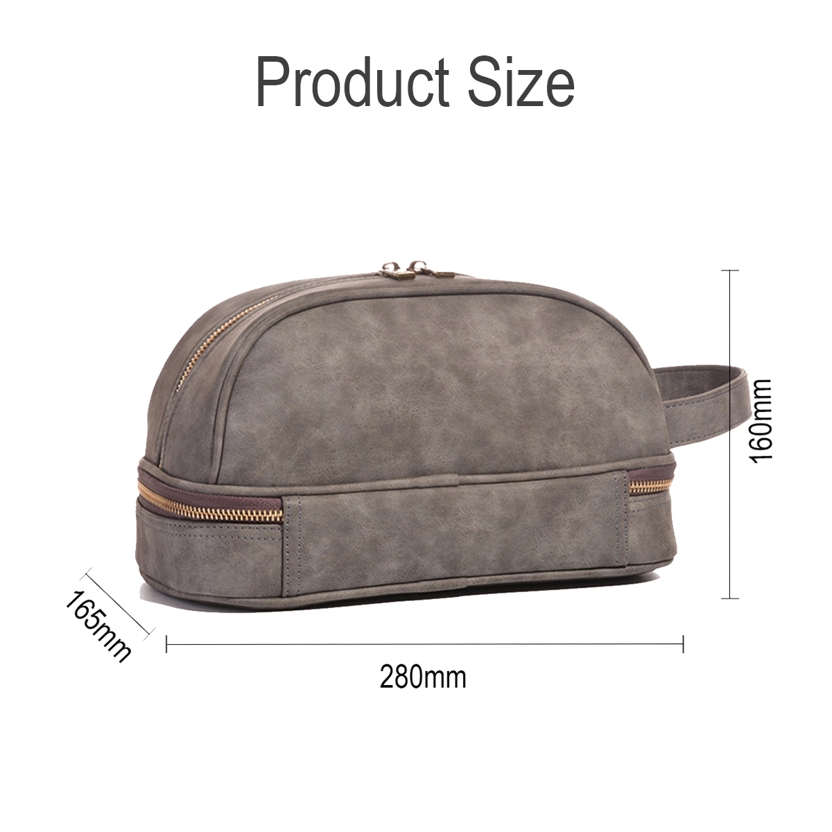 Classic Leather Toiletry Bag And Dopp Kit For Men 3