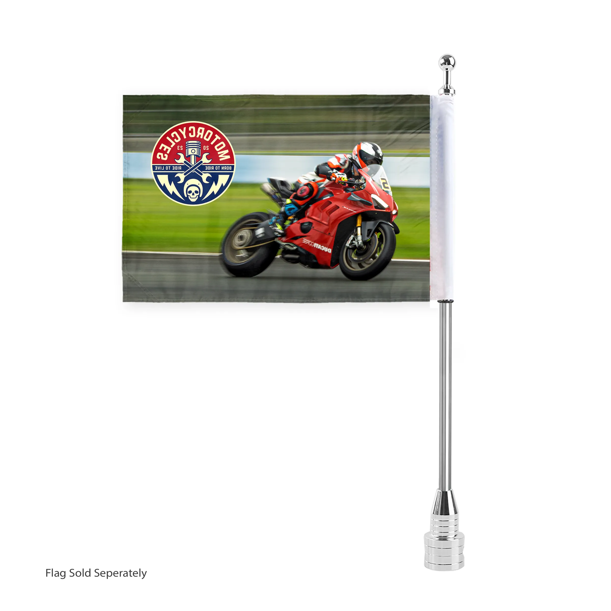 15" Standard Motorcycle Poles 2
