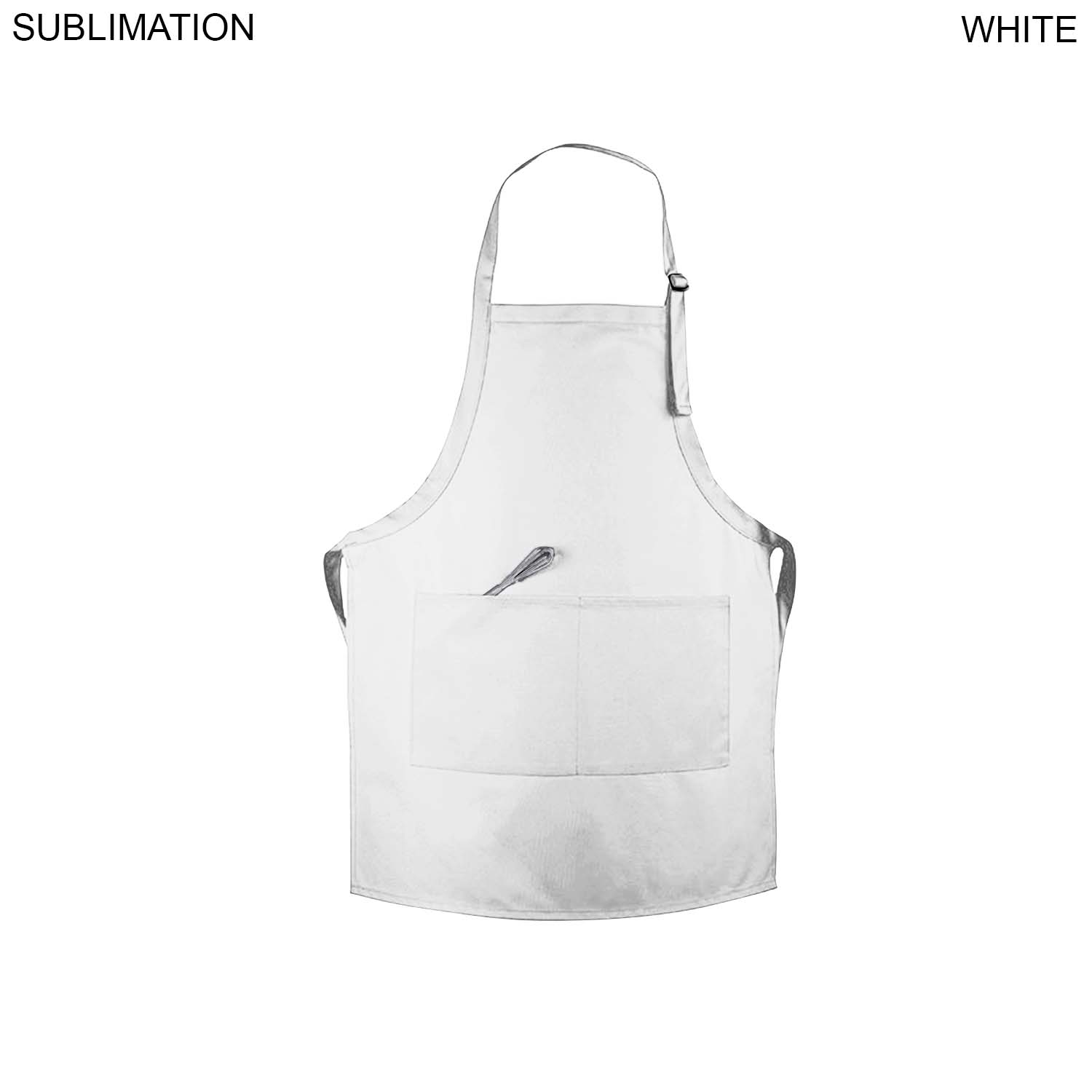 48 Hr Quick Ship - Domestic made Bib Apron, 25x28, 2 Pockets, Adjustable Neck, Sublimated 3