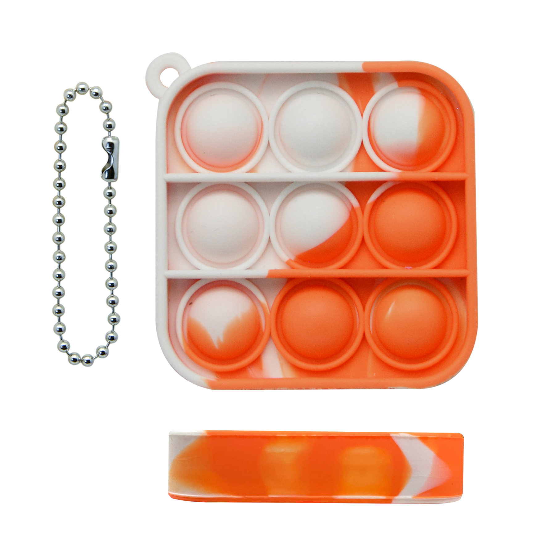 Mini Square Bubble Fidget Keychain 2