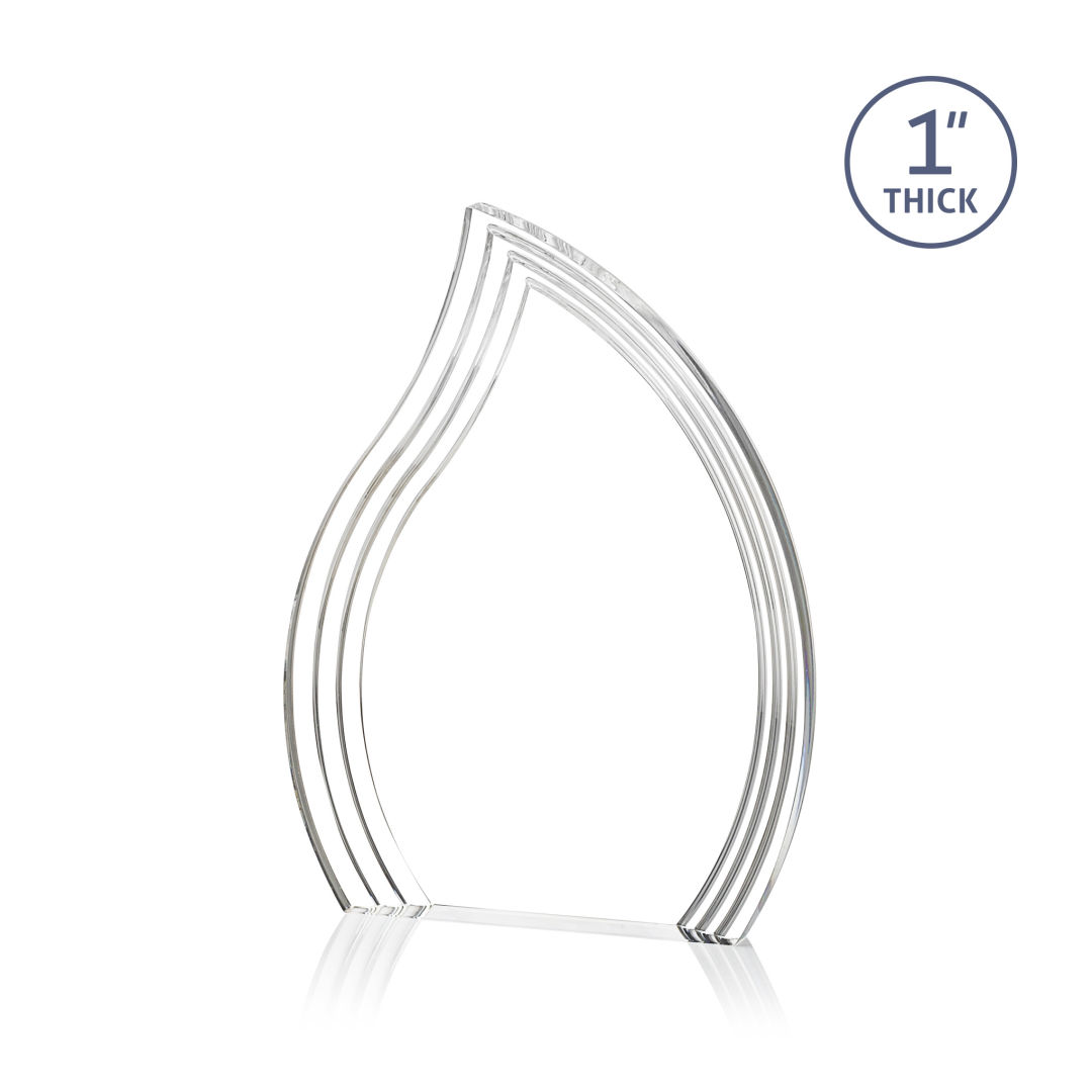 Tidworth Flame Award - Clear 6