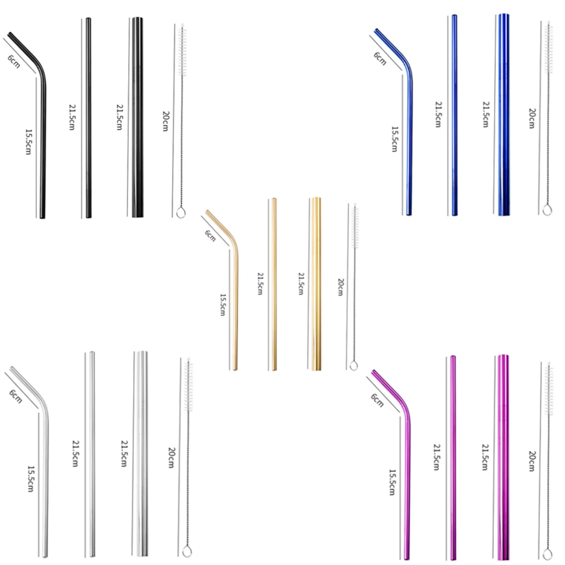 Stainless Steel Straw Set 1