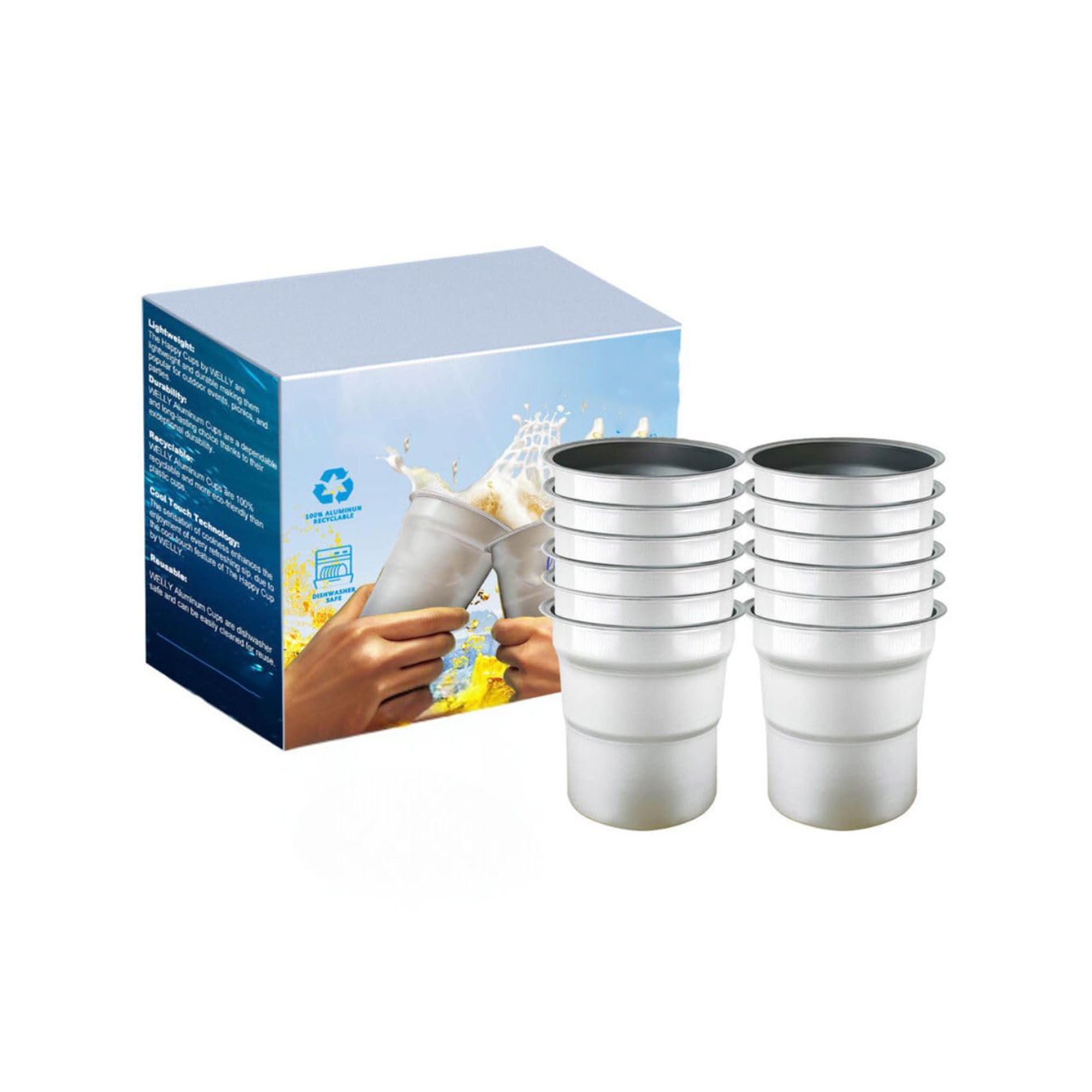 Recyclable Aluminum Party Cup with Easy-Drink Lip 9