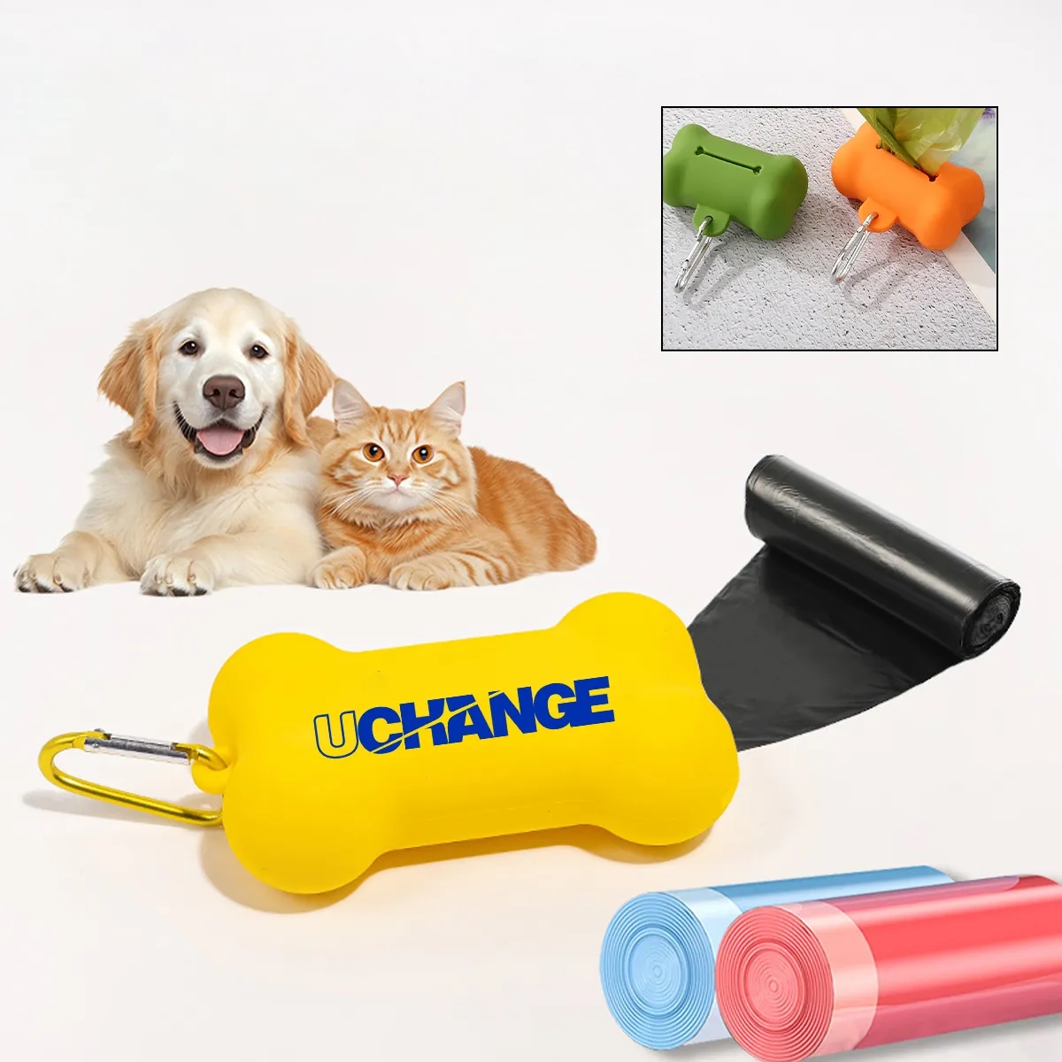 Pet Waste Bag Dispenser With Carabiner 5