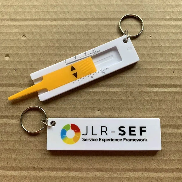 Tire Tread Depth Gauge With Keyring 4