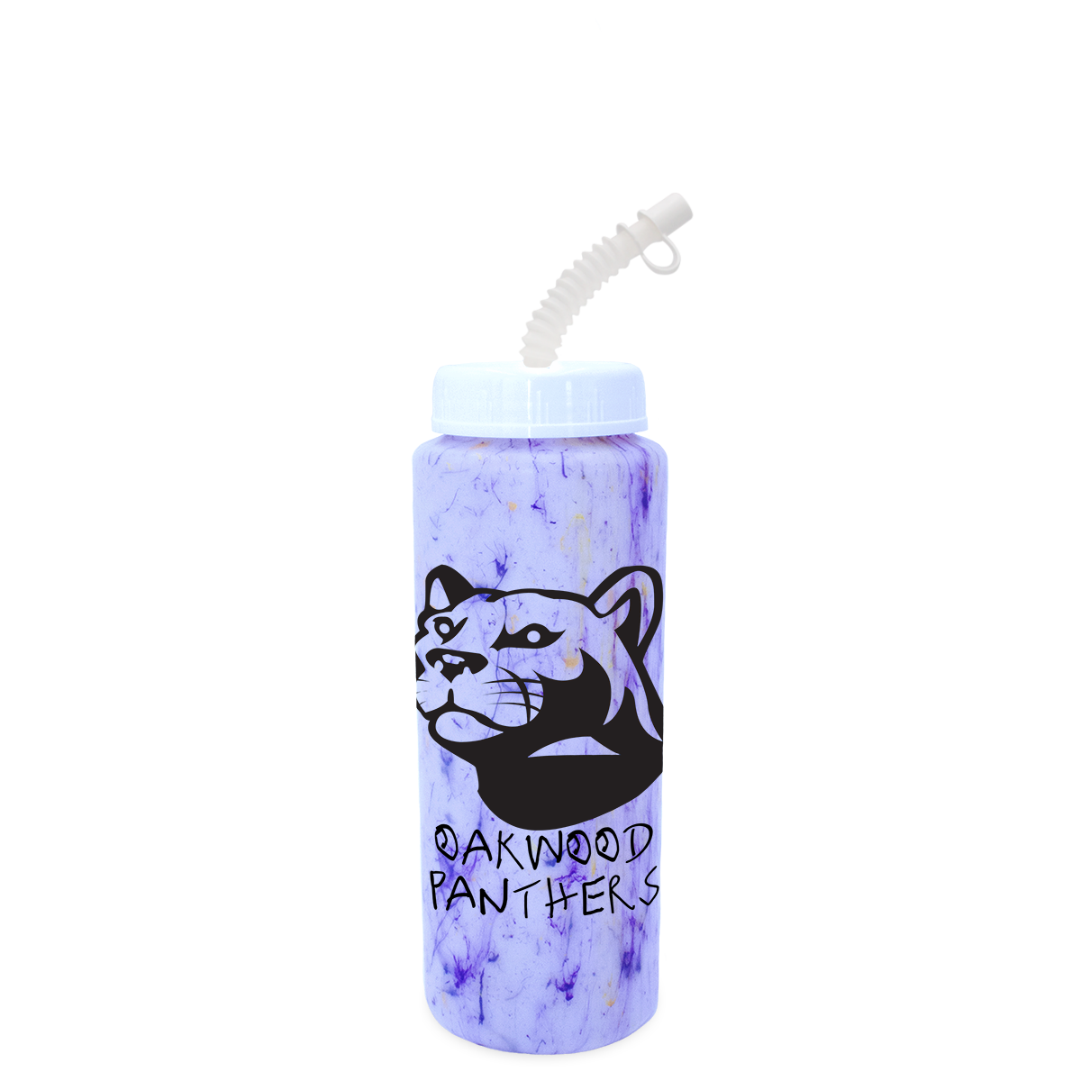 32 oz. Confetti Sports Bottle with Flexible Straw.. 2