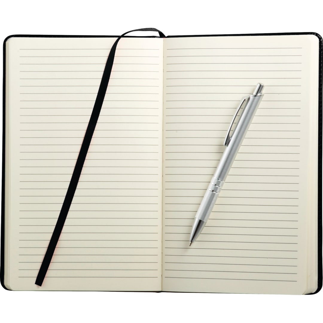 FSC® Mix 6" x 8.5" Viola Bound Notebook with Pen 33