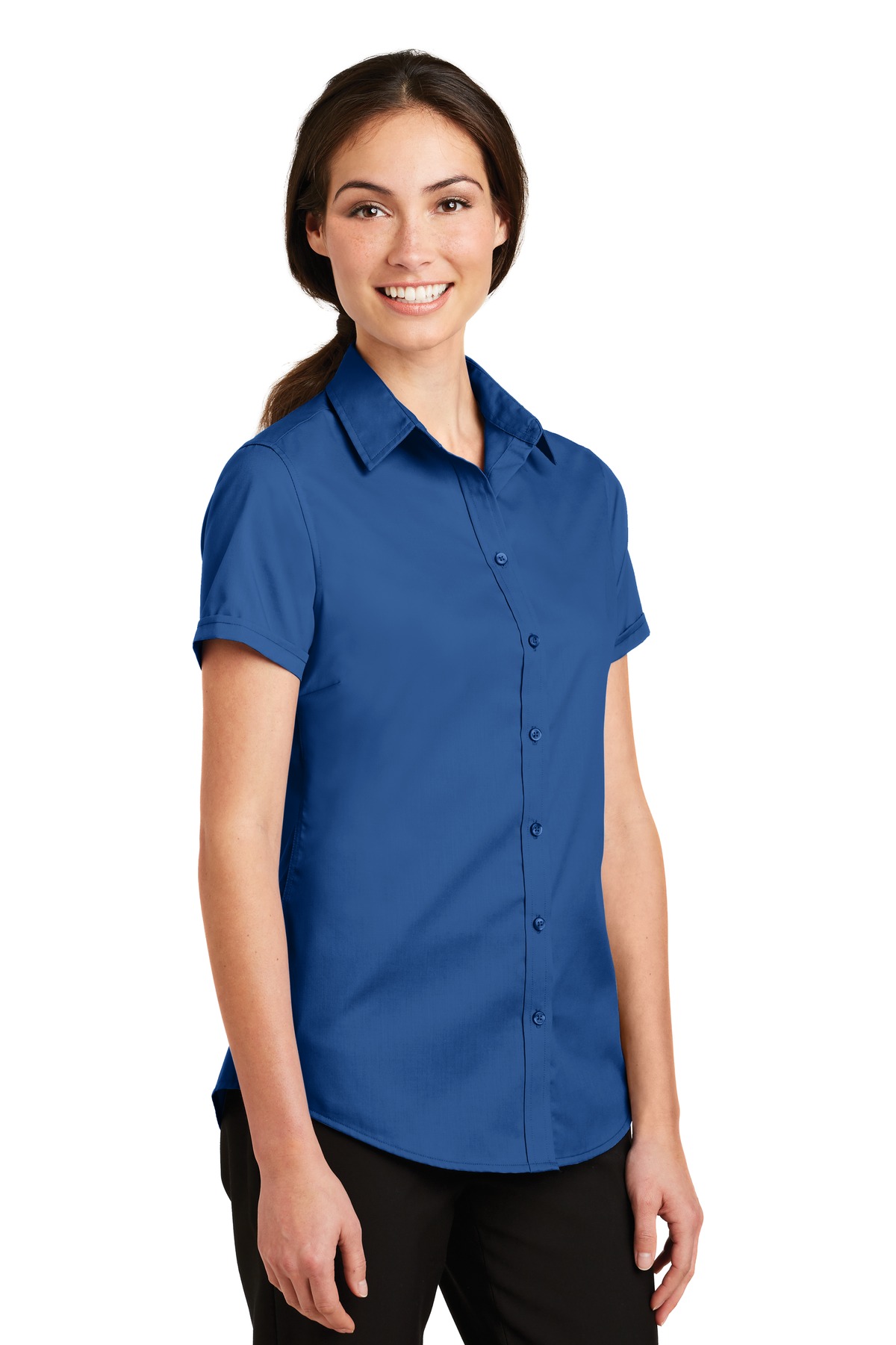 Port Authority Women's Short Sleeve SuperPro Twill Shirt. L664 18