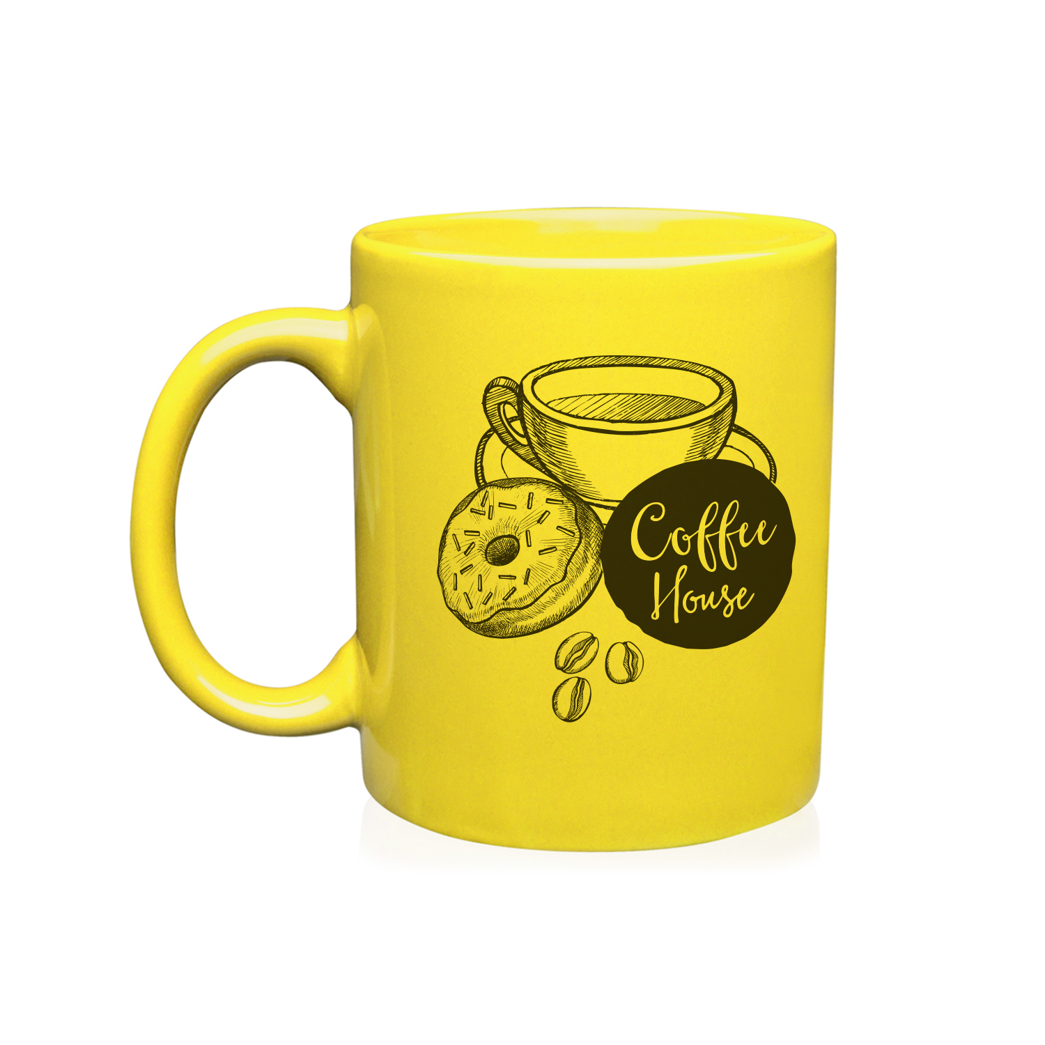 11 oz. Ceramic Custom Mug (1 Color Imprint) 10