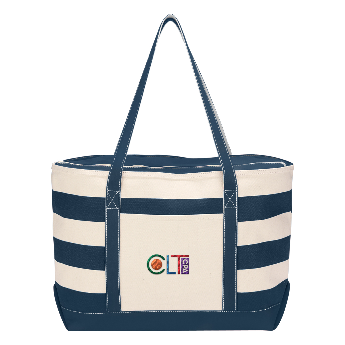 18 Oz. Cotton Canvas Nautical Tote Bag 18
