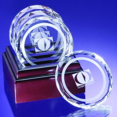 4 PCS CRYSTAL COASTER SET IN ROSEWOOD BASE 2