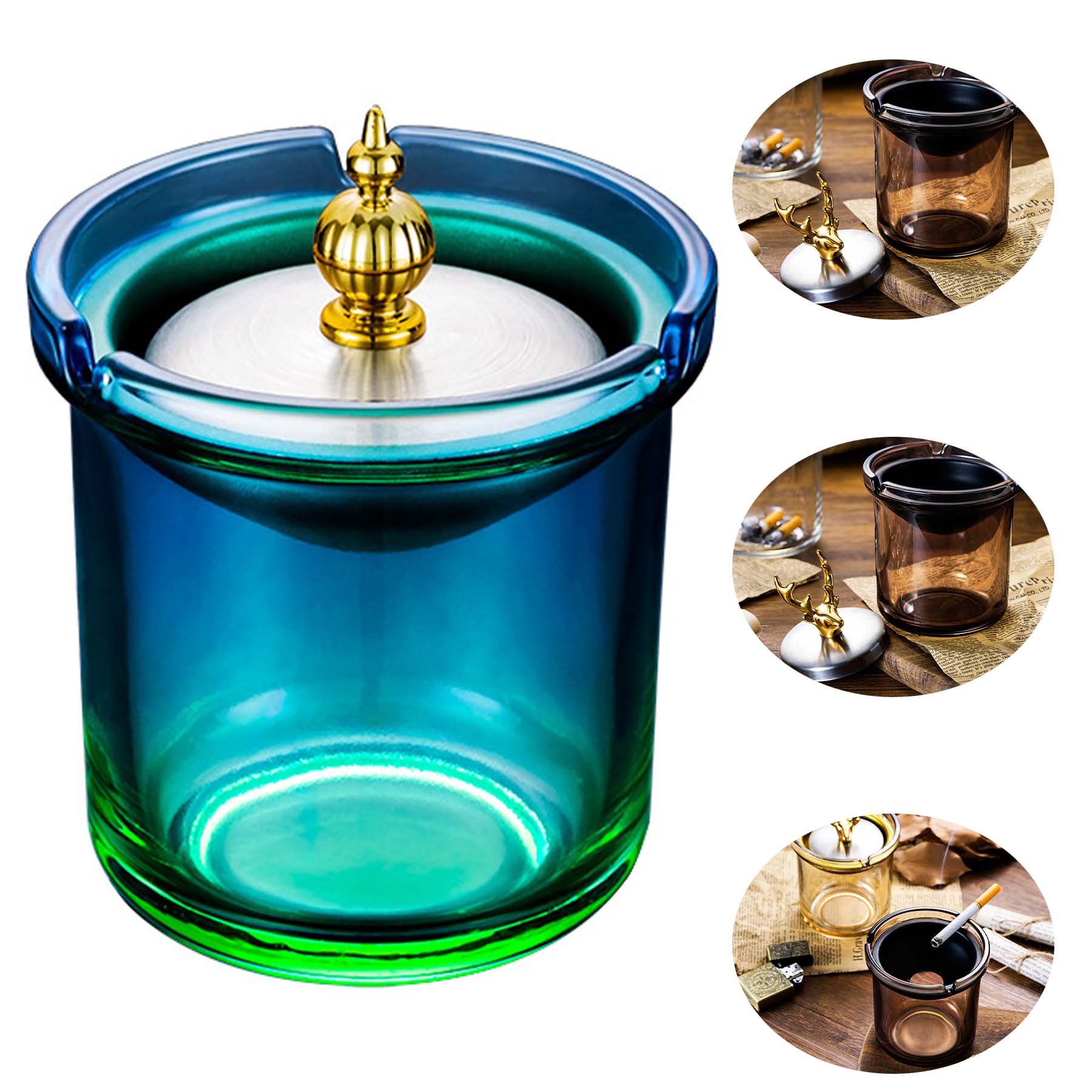 Ashtray With Lid 2