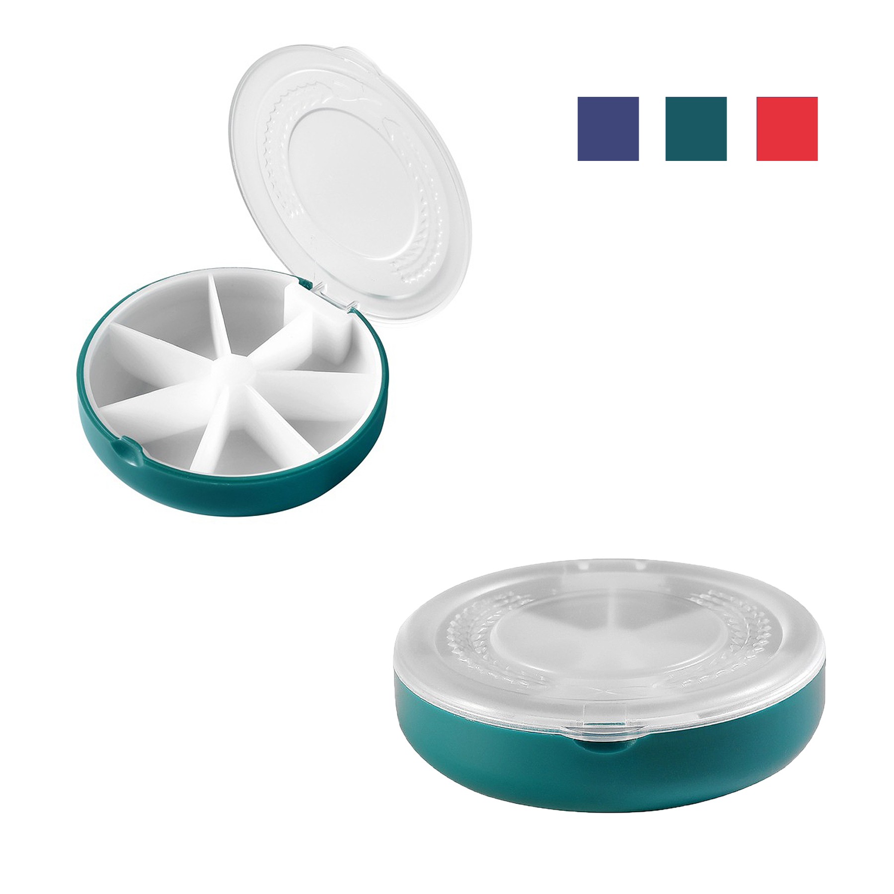 Round Weekly 7 Day Pill Organizer 6