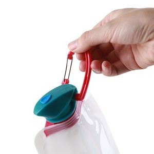Snap Button Foldable Water Pack With Carabiner 21