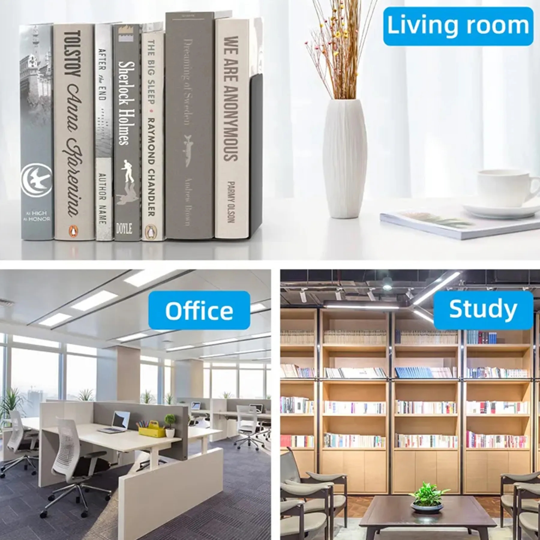 L-Shaped Bookcase And Desk Organizer 2