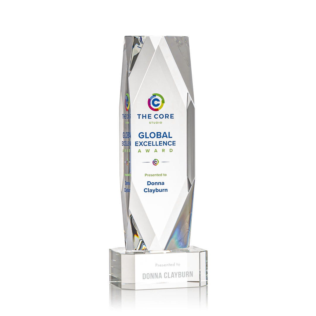 Delta VividPrint™ Award on Base - Clear 8