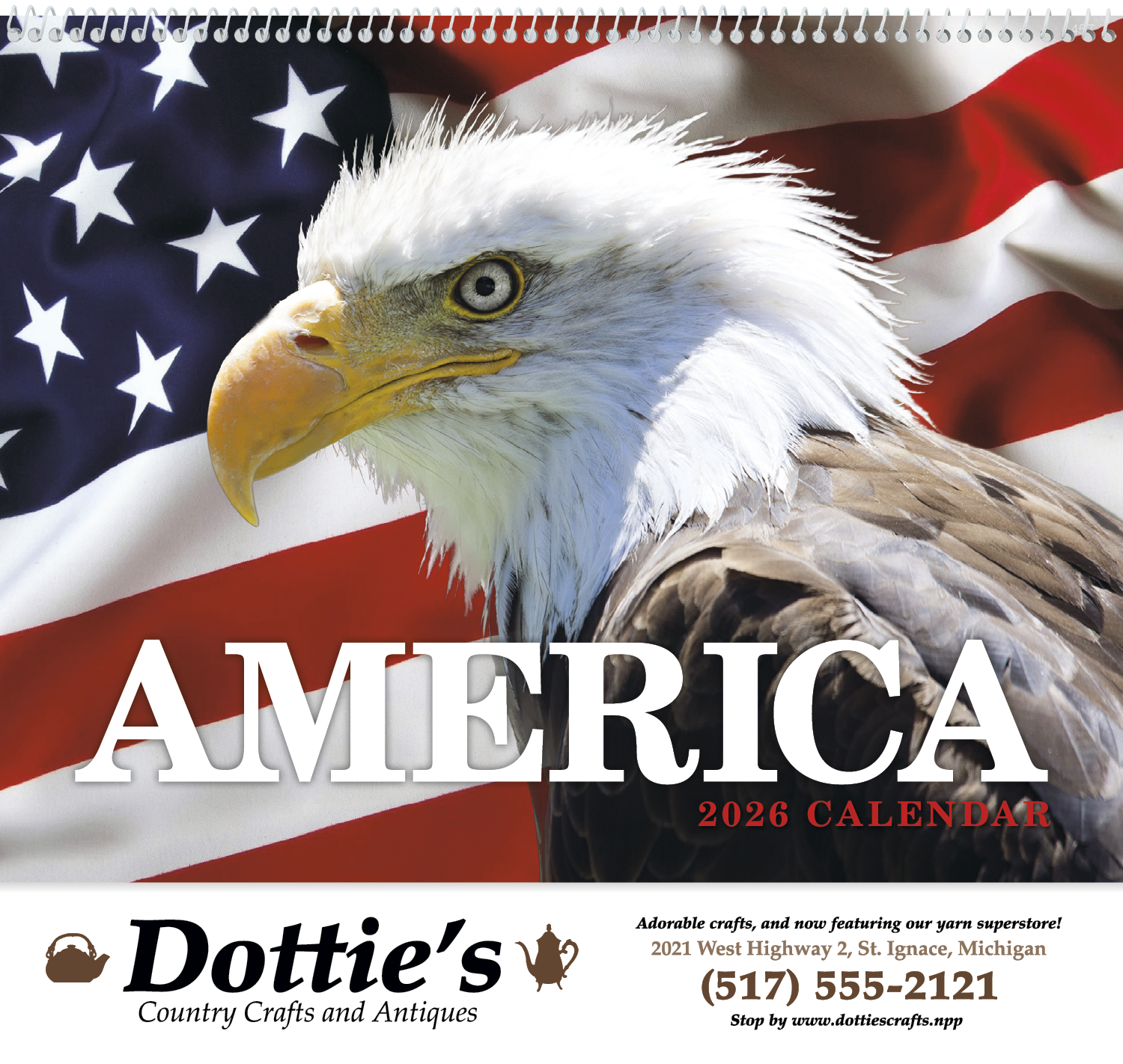 HotLine® Products America Appointment Calendar - Spiral 8