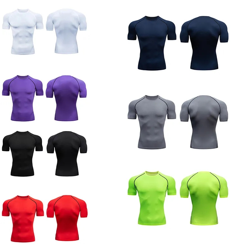 Compression Shirts Short Sleeve Cool Dry Sports Athletic Wor 6