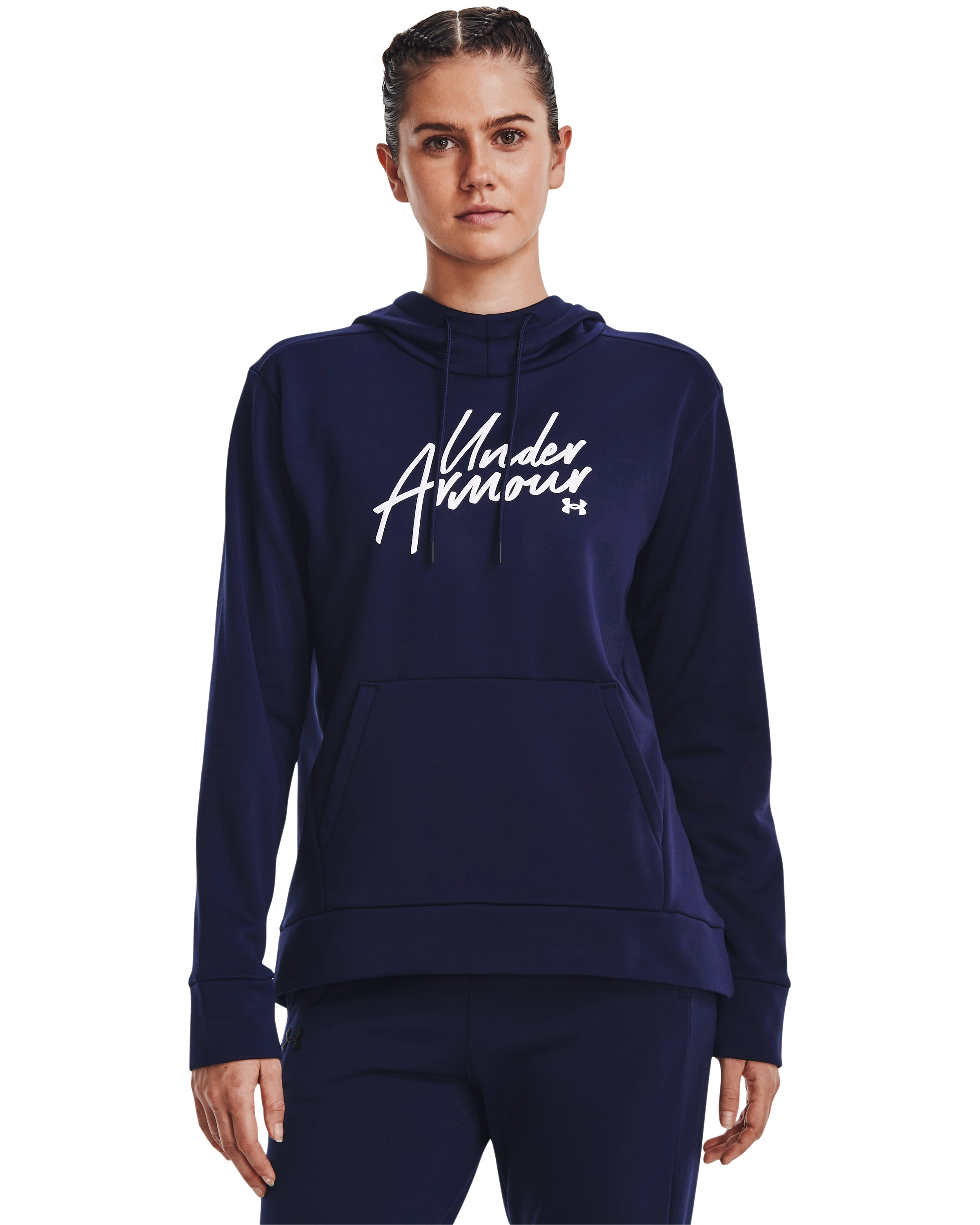 Women's Armour Fleece Script Hoodie 7