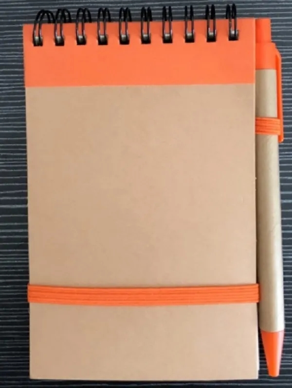 Custom Promotional Recycled Notebook With Pen 3