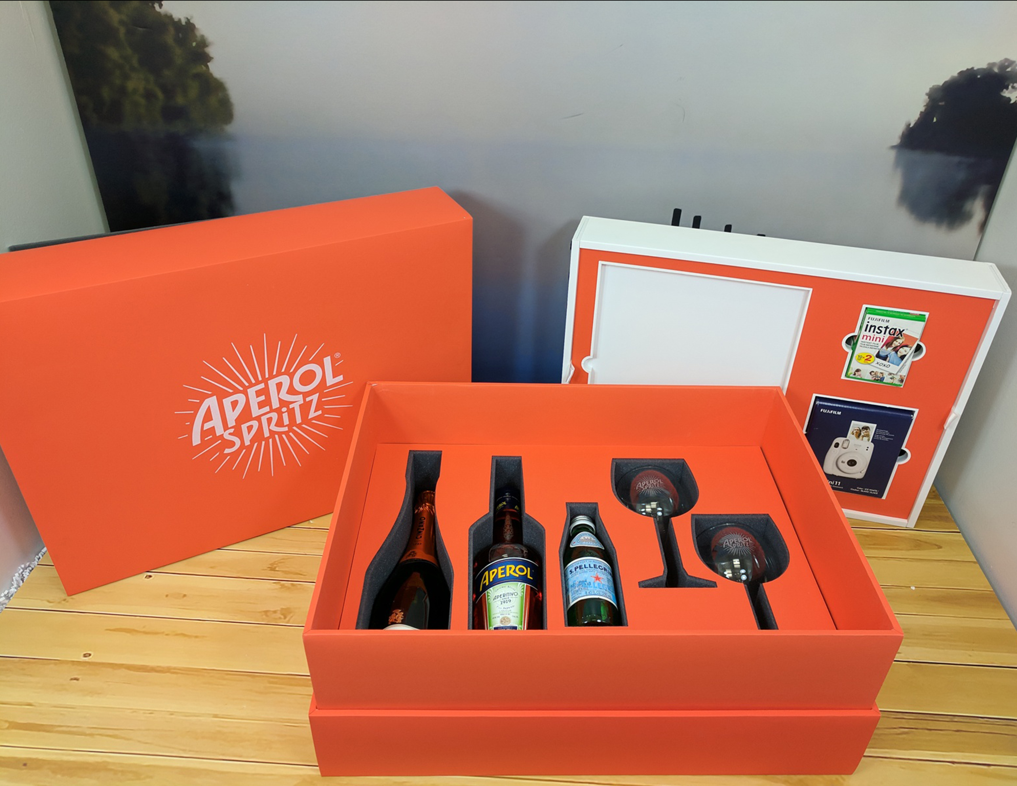 Custom Printed Full Color 2-Piece Soft Touch Luxury Gift Box - 13x3.5x3 3