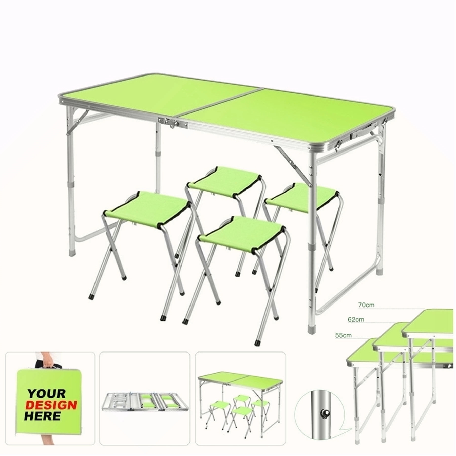 Portable Aluminum Table Chairs Set 3