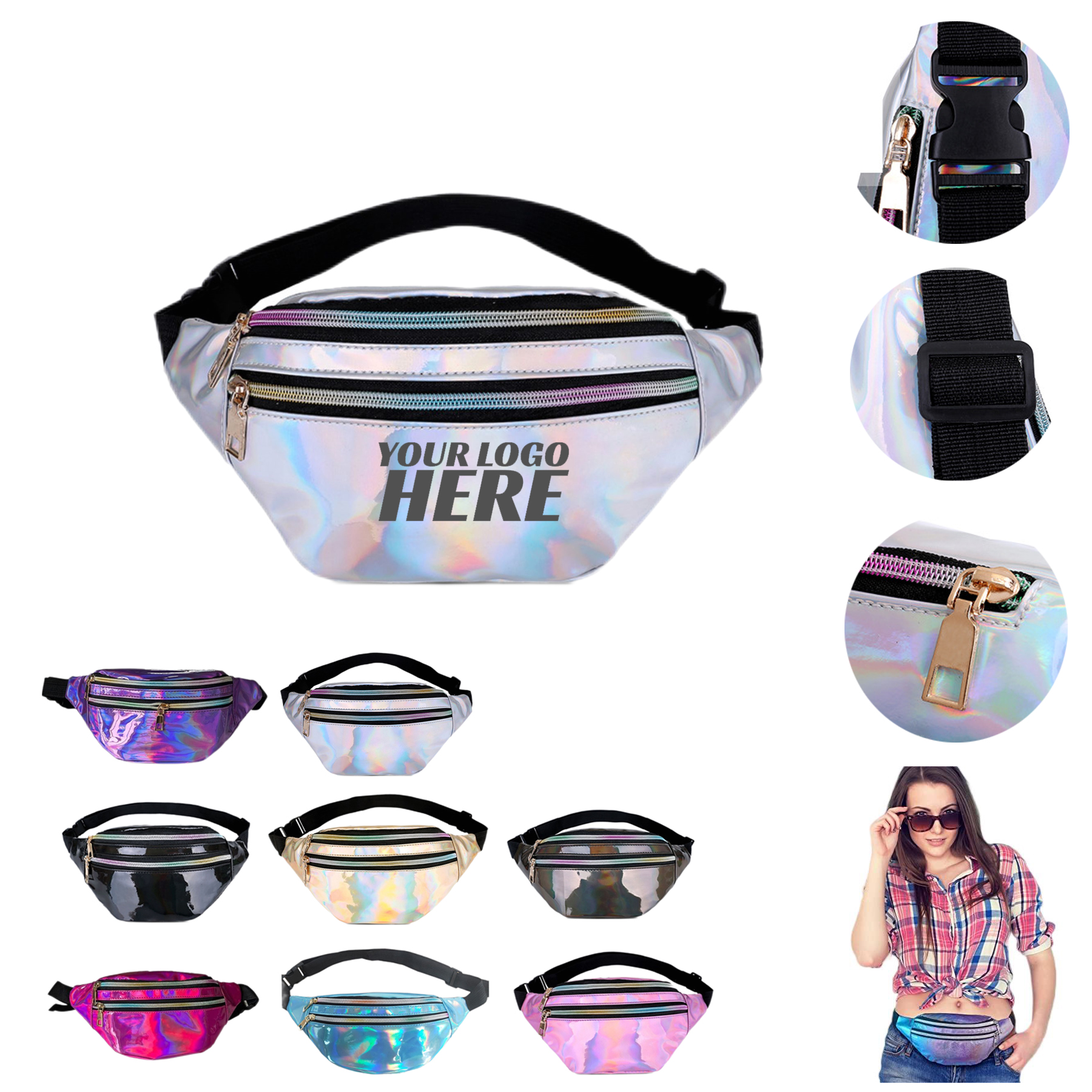 Laser Belt Bag Metallic Color Hip Bag 2