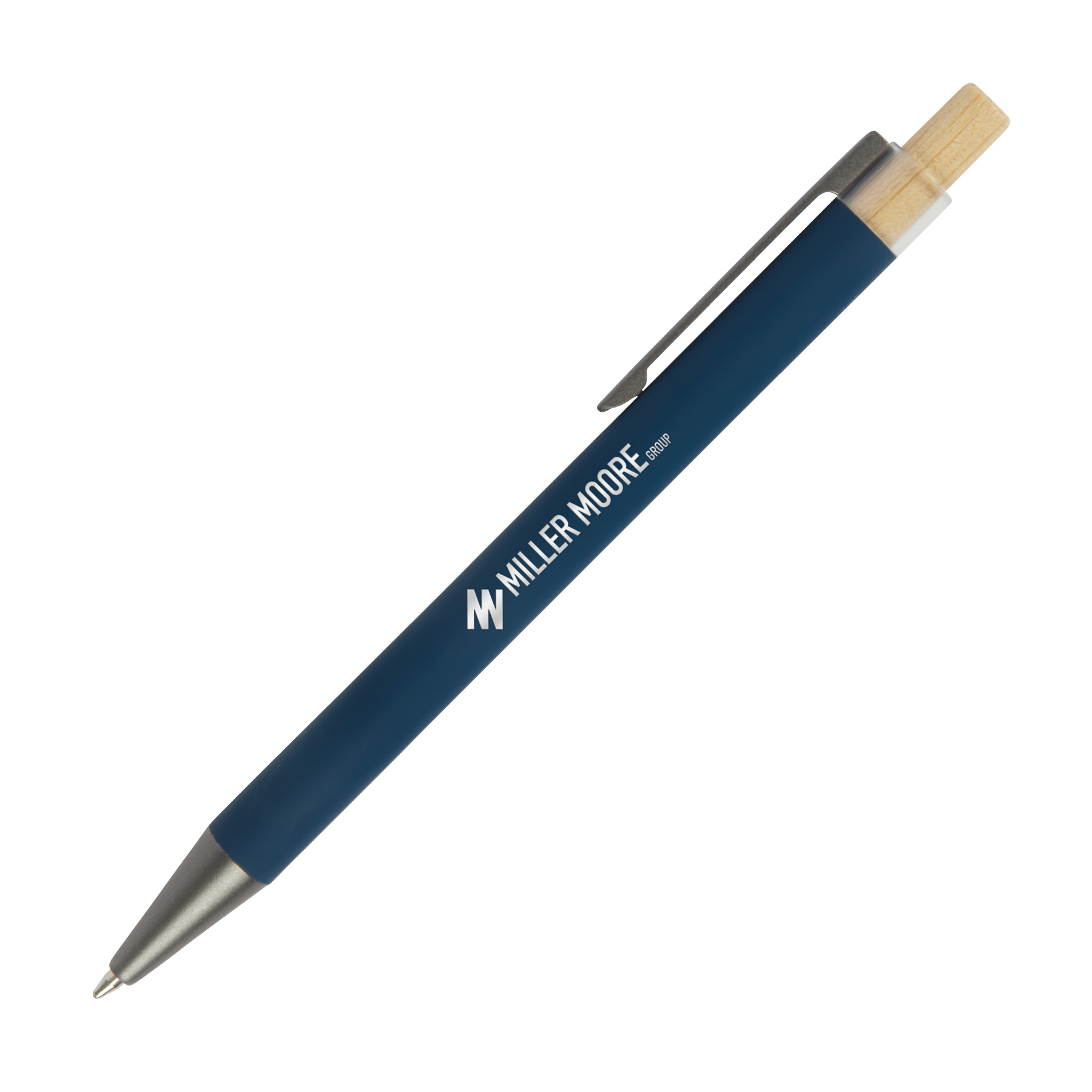 Arundi Recycled Aluminum Pen With Bamboo Plunger 39